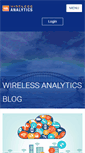 Mobile Screenshot of blog.wirelessanalytics.com